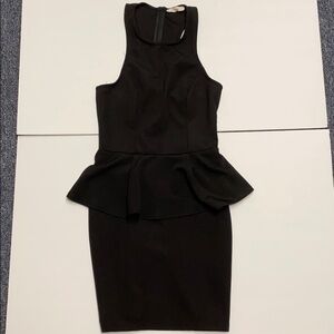 lush peplum bodycon mini dress